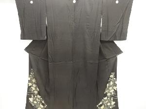 アンティーク　錦紗流水に菊模様刺繍留袖